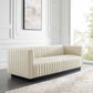 Modway Conjure Tufted Upholstered Fabric Sofa FredCo