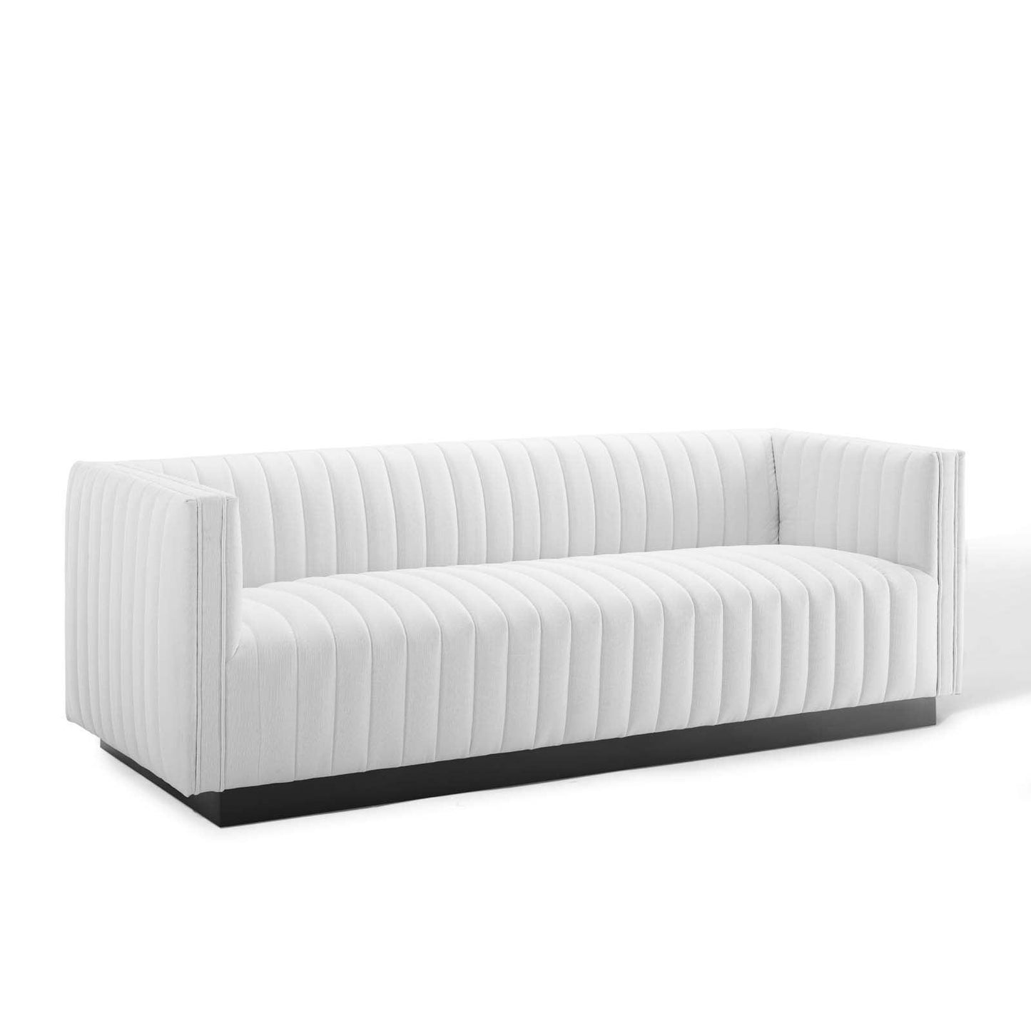 Modway Conjure Tufted Upholstered Fabric Sofa FredCo