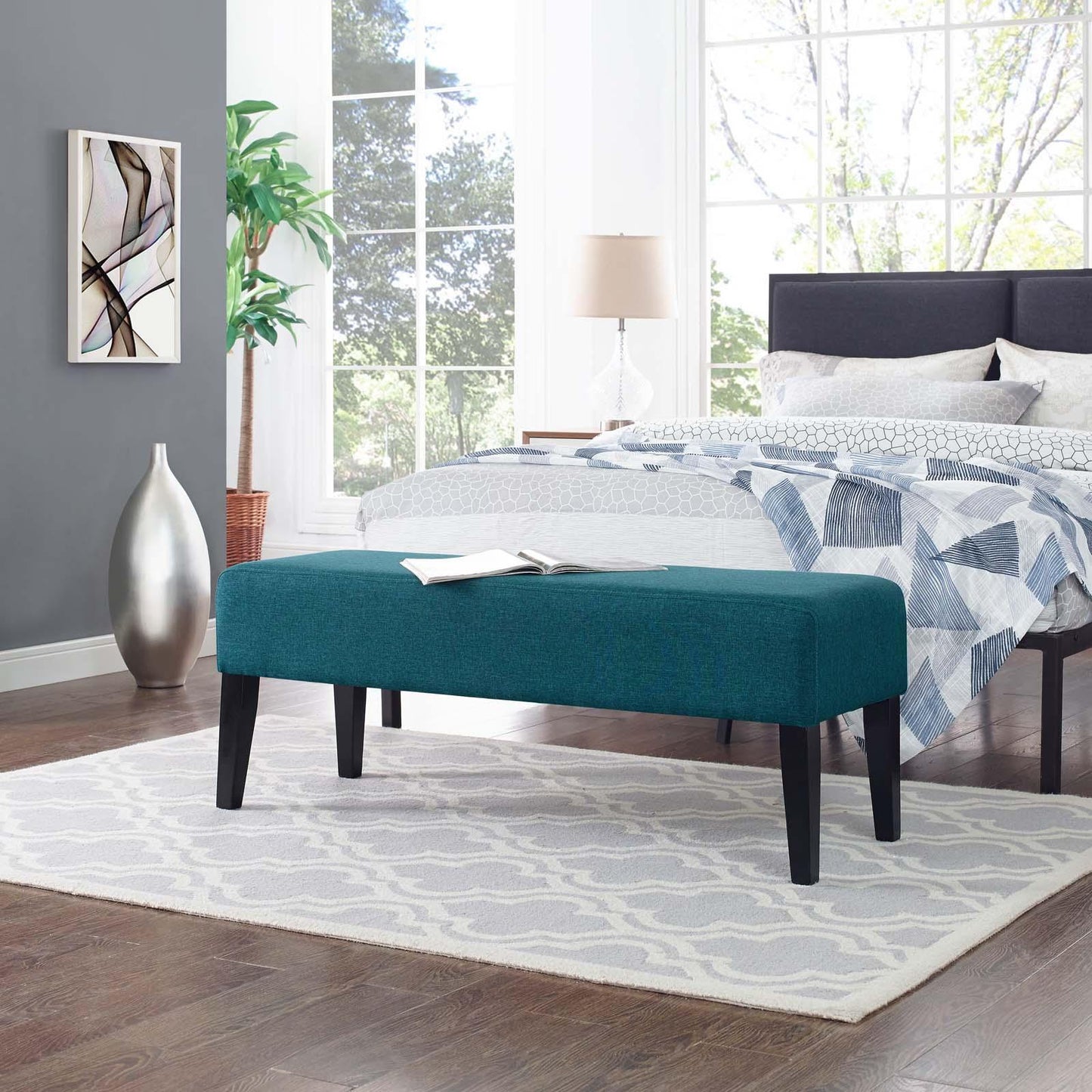 Modway Connect Upholstered Fabric Bench FredCo