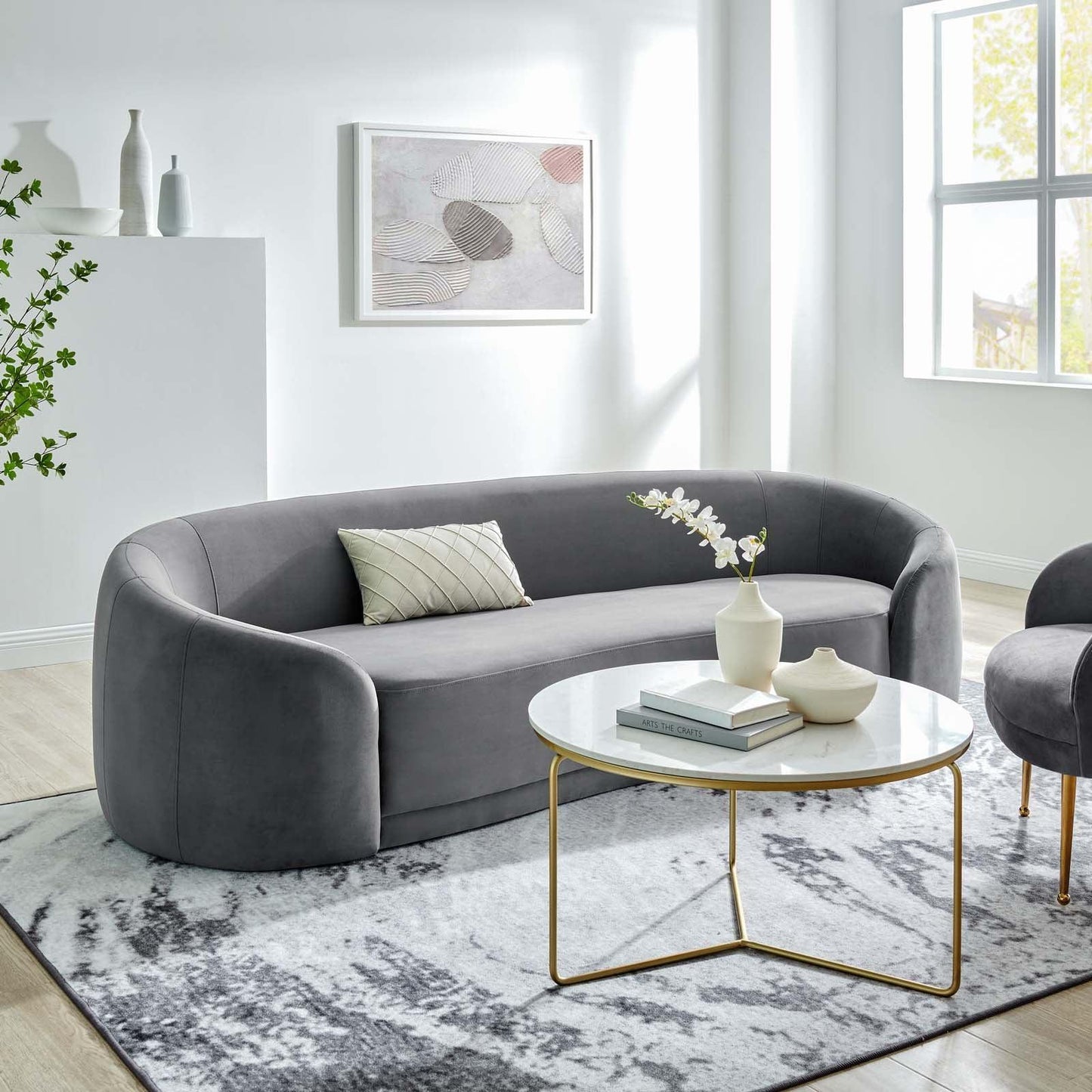 Modway Contessa Performance Velvet Sofa FredCo