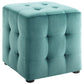Modway Contour Tufted Cube Performance Velvet Ottoman FredCo