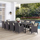 Modway Convene 11 Piece Outdoor Patio Dining Set FredCo