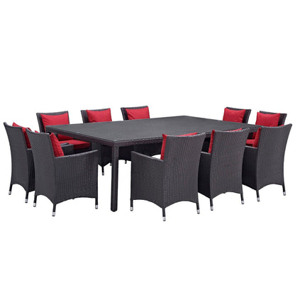Modway Convene 11 Piece Outdoor Patio Dining Set, EEI-2240 FredCo
