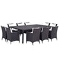 Modway Convene 11 Piece Outdoor Patio Dining Set, EEI-2240 FredCo