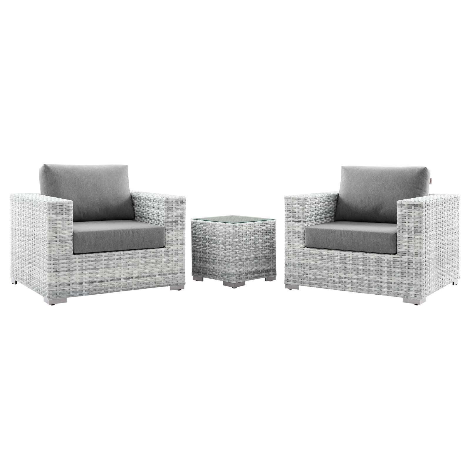 Modway Convene 3-Piece Outdoor Patio Set FredCo