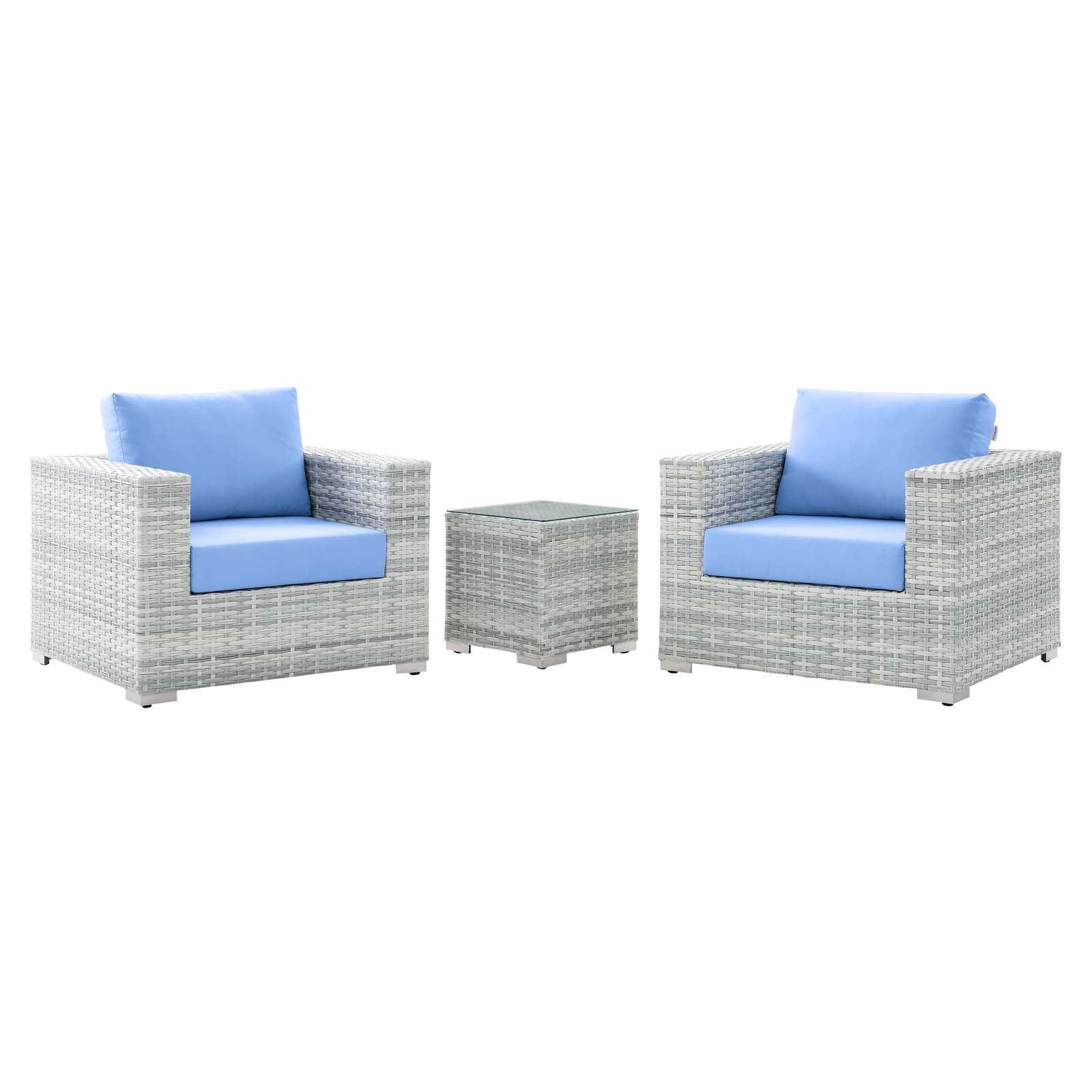 Modway Convene 3-Piece Outdoor Patio Set FredCo