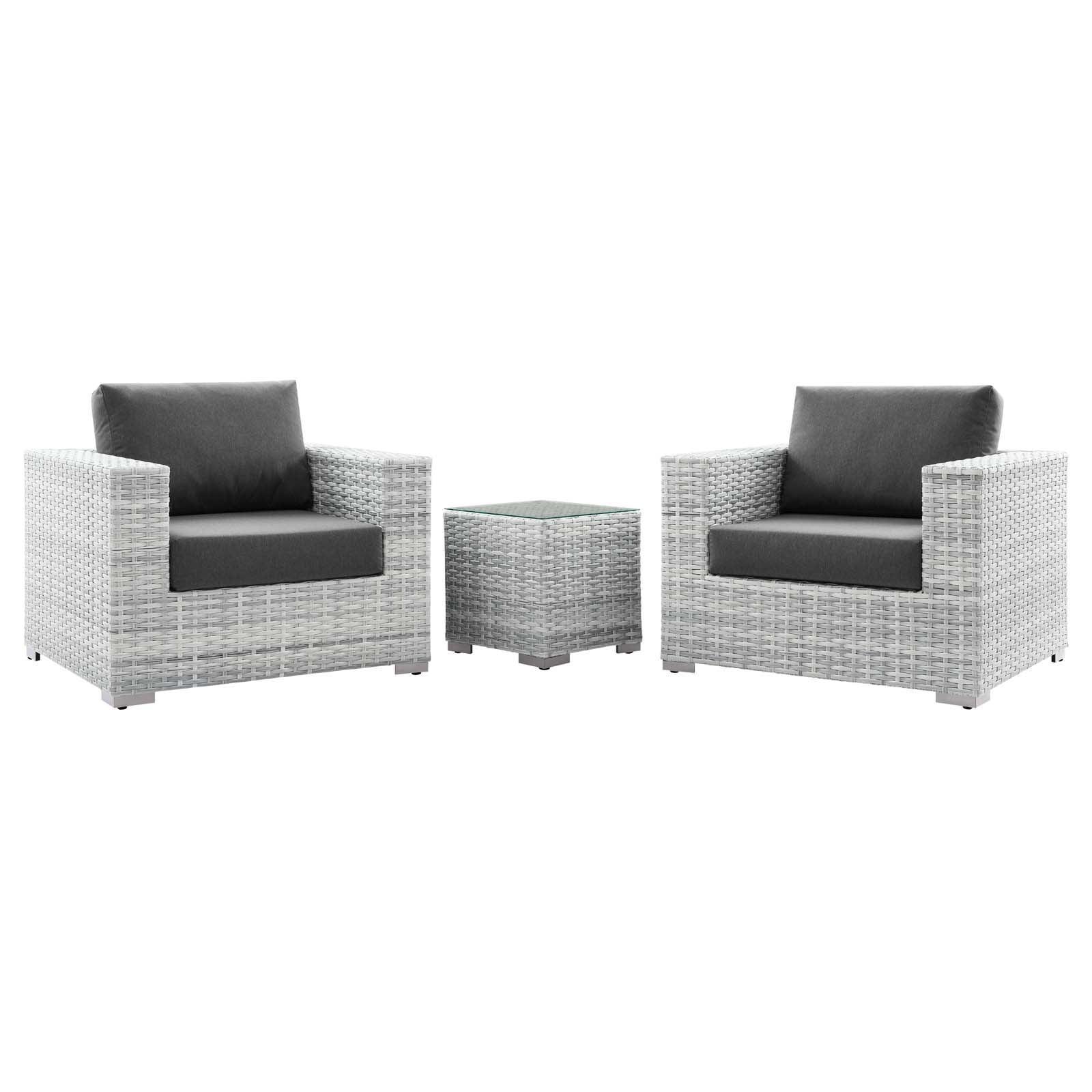 Modway Convene 3-Piece Outdoor Patio Set FredCo