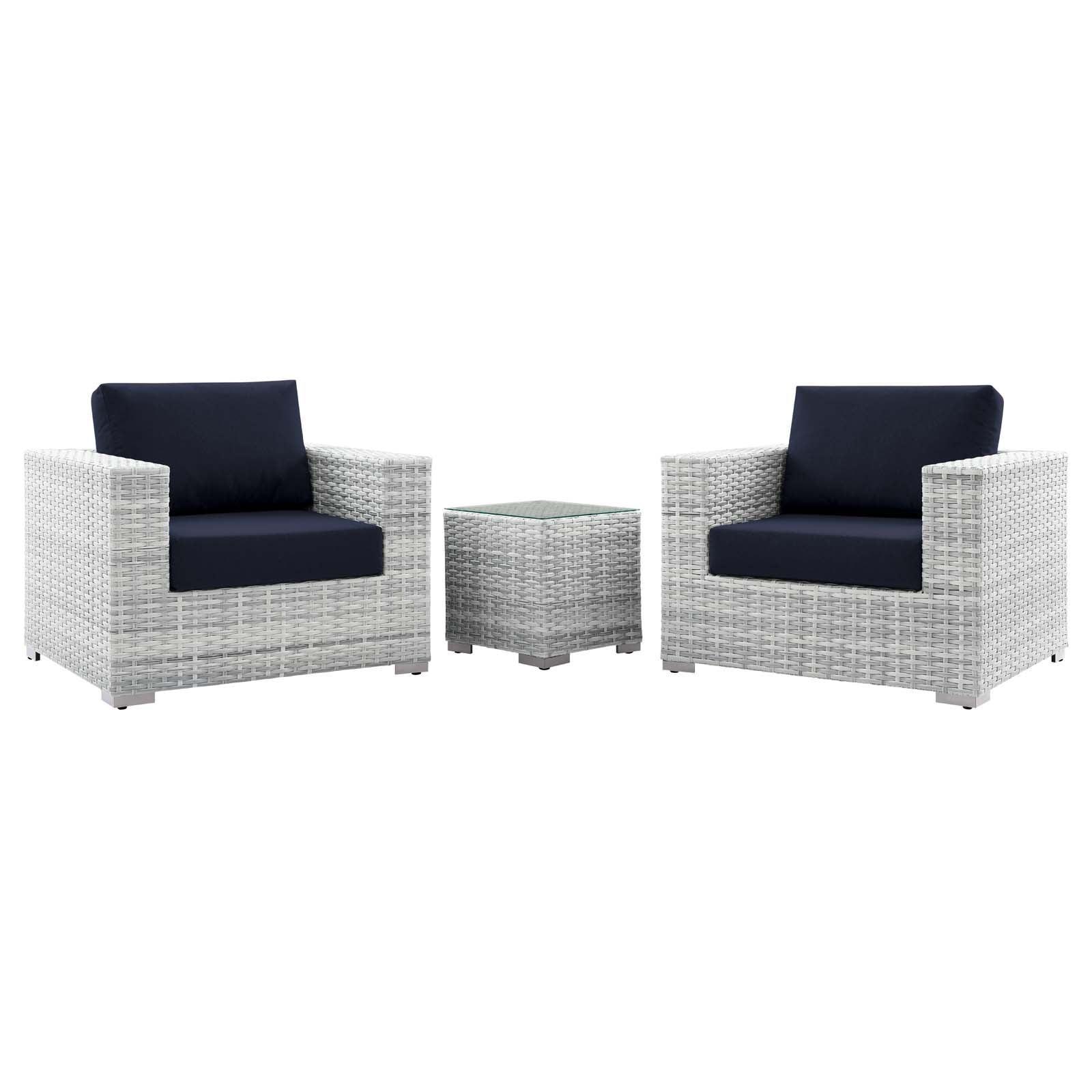 Modway Convene 3-Piece Outdoor Patio Set FredCo
