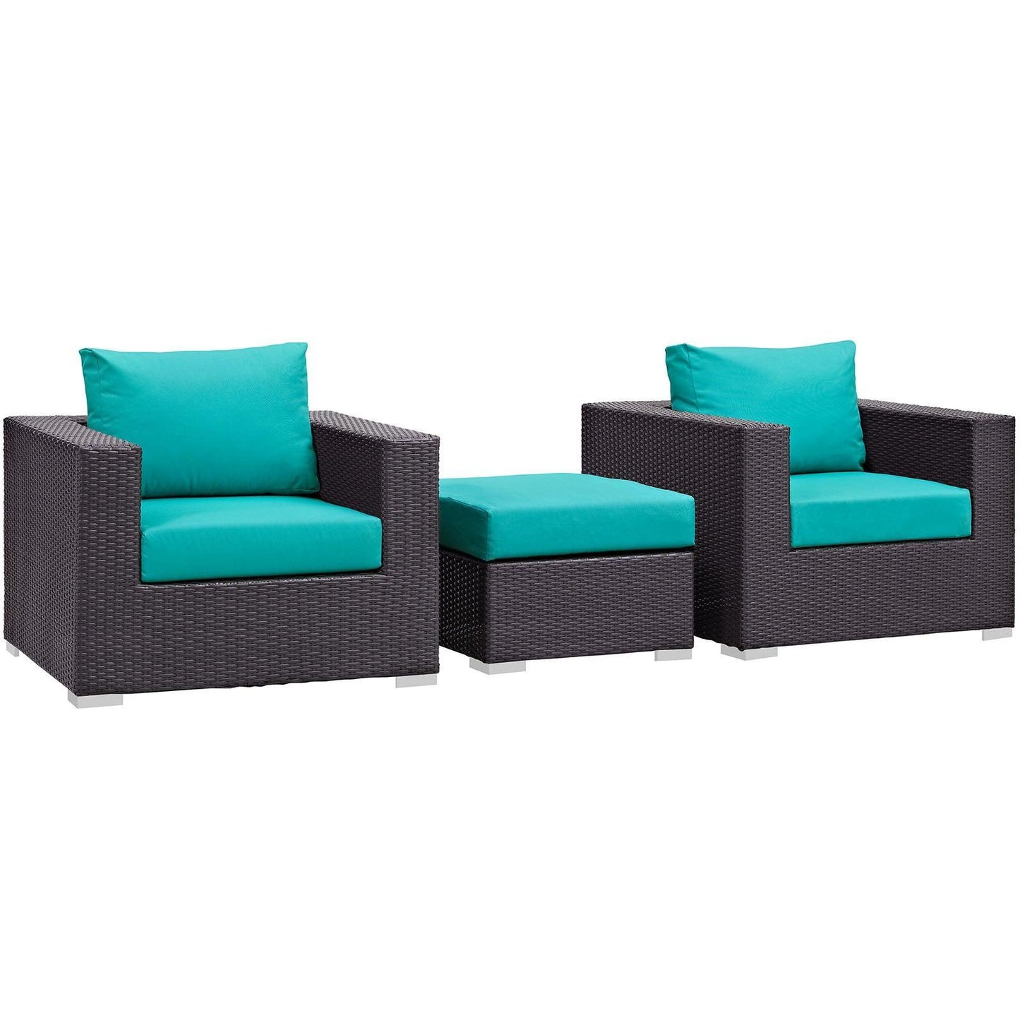 Modway Convene 3 Piece Outdoor Patio Sofa Set FredCo