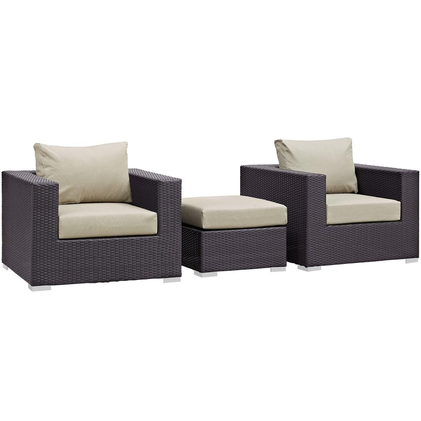 Modway Convene 3 Piece Outdoor Patio Sofa Set FredCo
