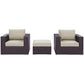 Modway Convene 3 Piece Outdoor Patio Sofa Set FredCo