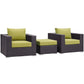 Modway Convene 3 Piece Outdoor Patio Sofa Set FredCo