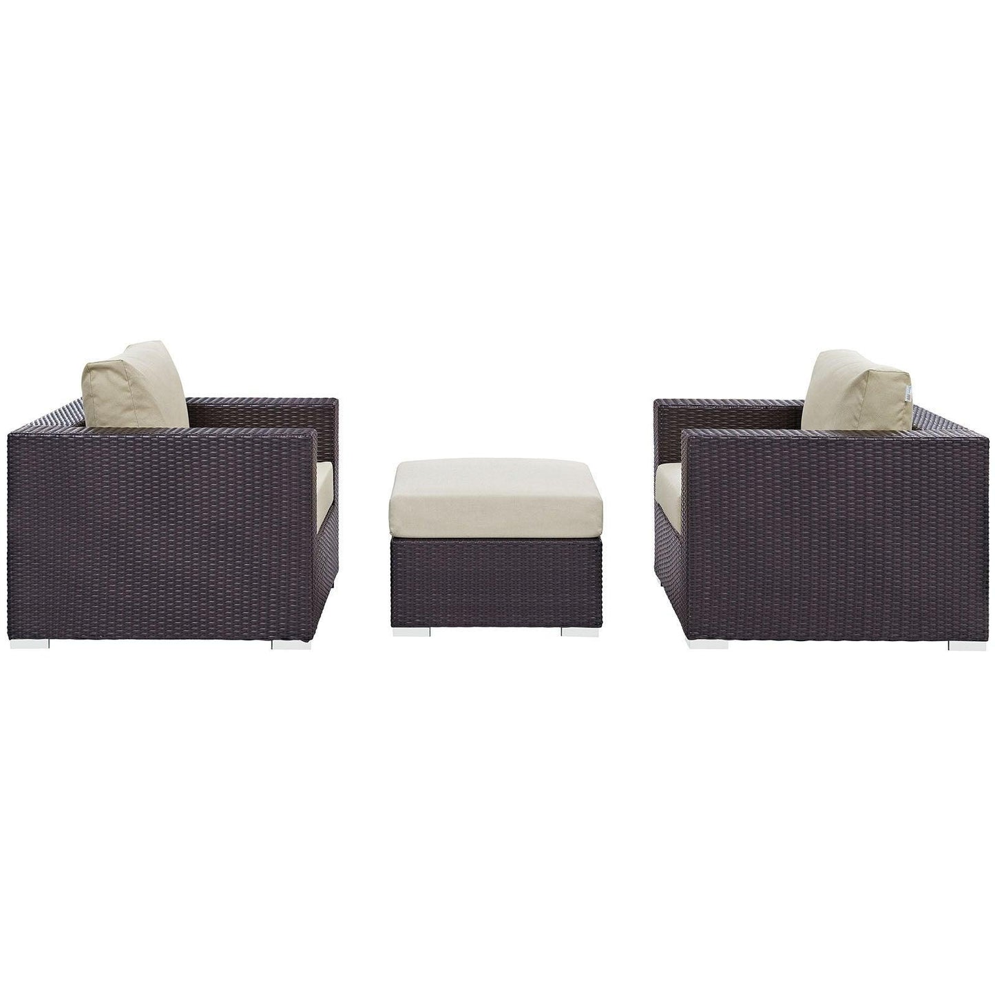 Modway Convene 3 Piece Outdoor Patio Sofa Set FredCo