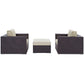Modway Convene 3 Piece Outdoor Patio Sofa Set FredCo