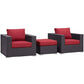 Modway Convene 3 Piece Outdoor Patio Sofa Set FredCo