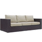 Modway Convene 3 Piece Outdoor Patio Sofa Set, EEI-2178 FredCo