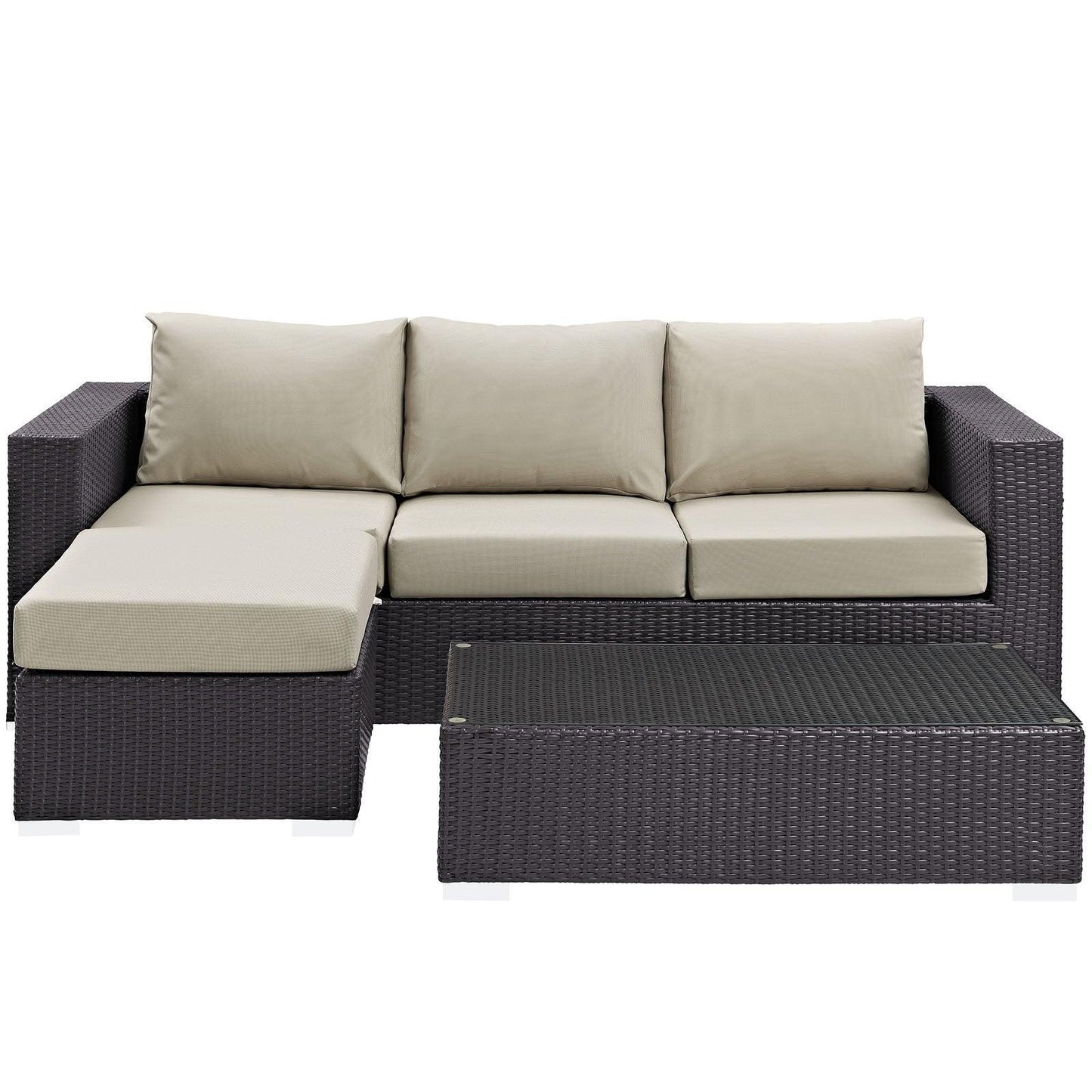 Modway Convene 3 Piece Outdoor Patio Sofa Set, EEI-2178 FredCo