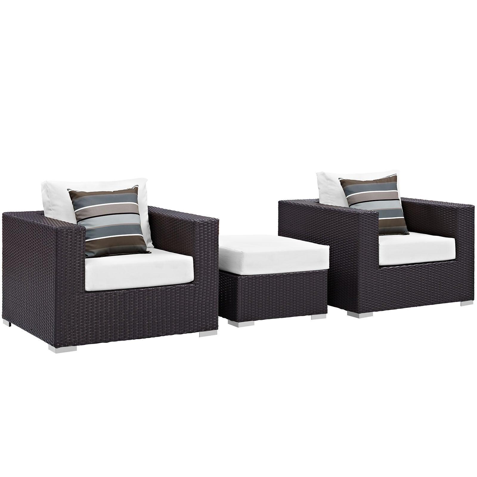 Modway Convene 3 Piece Outdoor Patio Sofa Set, EEI-2363 FredCo