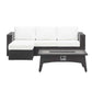 Modway Convene 3 Piece Set Outdoor Patio with Fire Pit FredCo