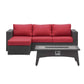 Modway Convene 3 Piece Set Outdoor Patio with Fire Pit FredCo