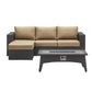 Modway Convene 3 Piece Set Outdoor Patio with Fire Pit FredCo
