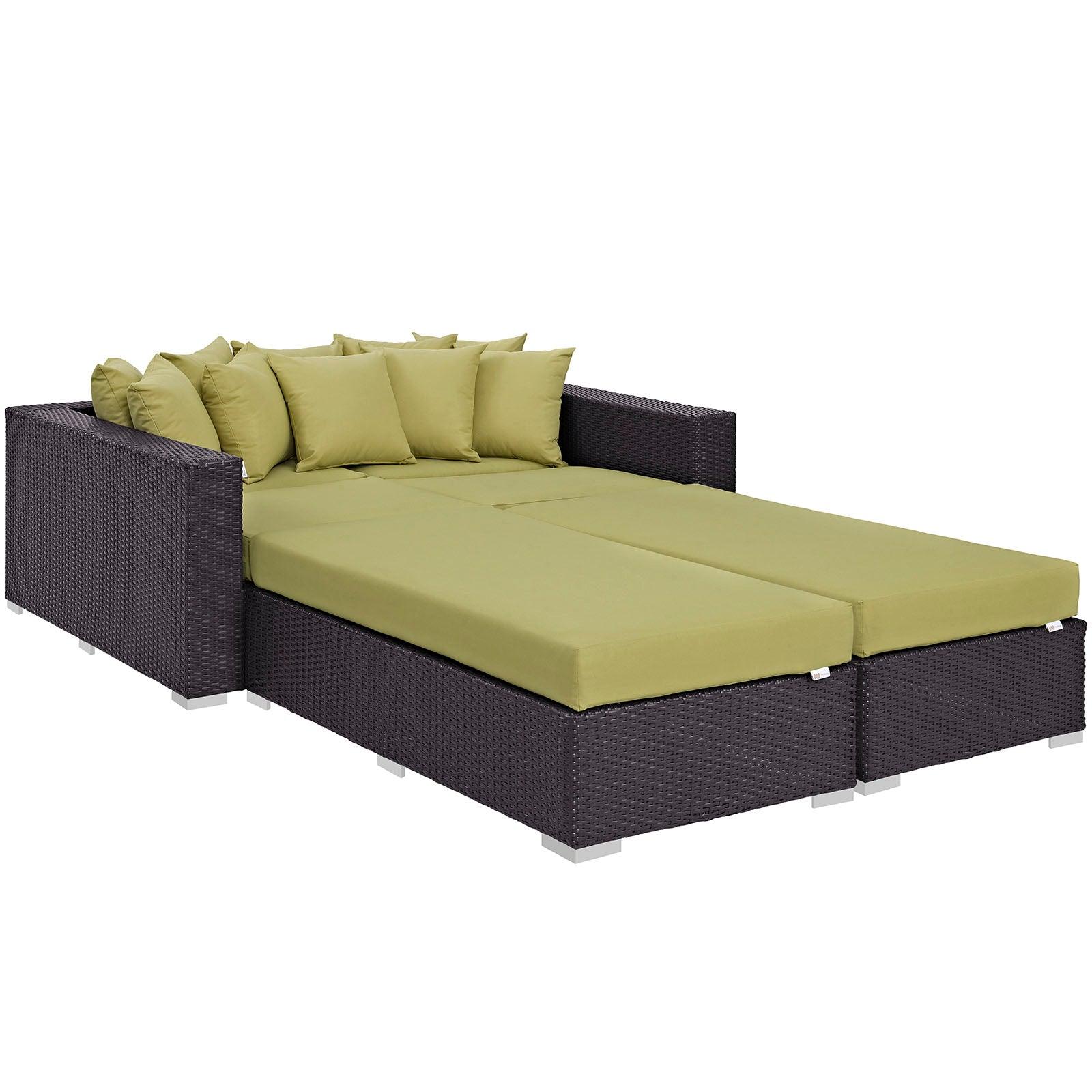 Modway Convene 4 Piece Outdoor Patio Daybed FredCo