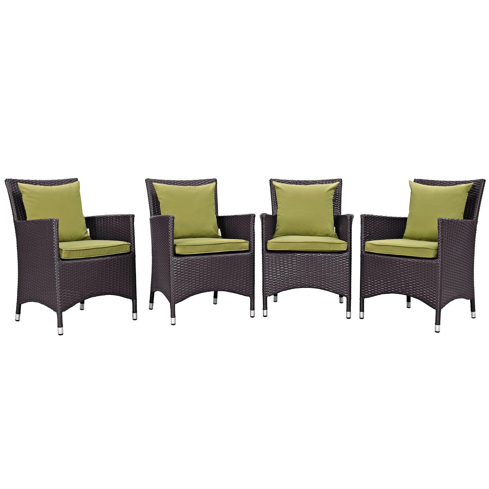 Modway Convene 4 Piece Outdoor Patio Dining Set FredCo