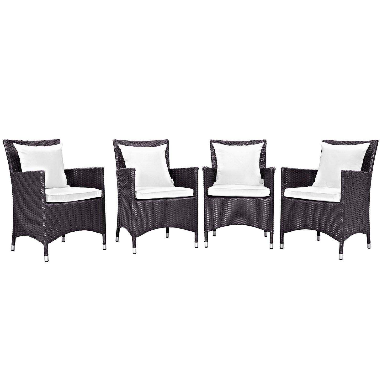 Modway Convene 4 Piece Outdoor Patio Dining Set FredCo