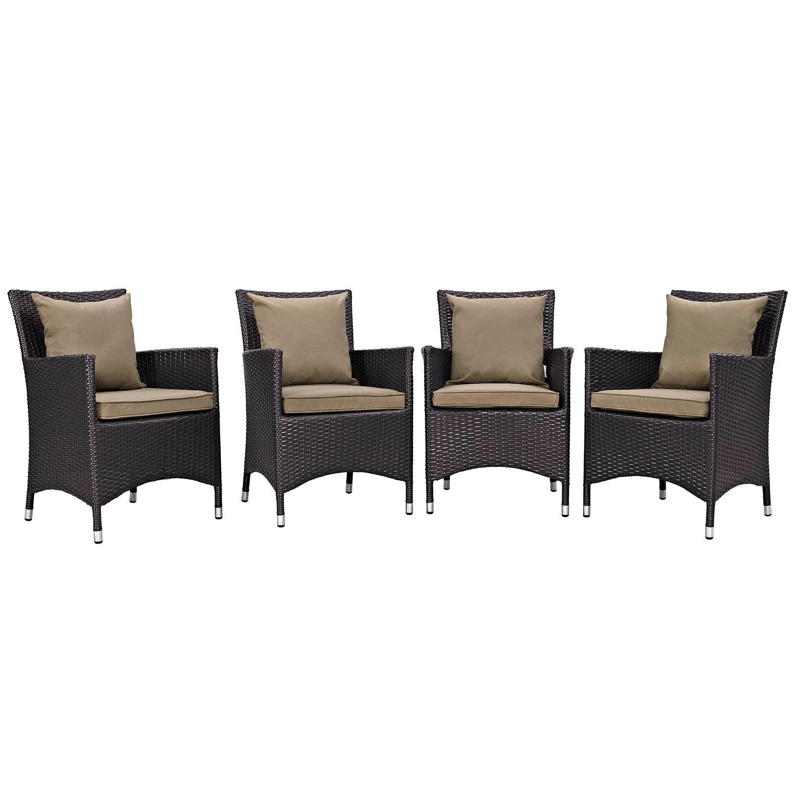 Modway Convene 4 Piece Outdoor Patio Dining Set FredCo
