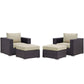 Modway Convene 4 Piece Outdoor Patio Sectional Set FredCo