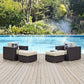 Modway Convene 4 Piece Outdoor Patio Sectional Set, EEI-2367 FredCo