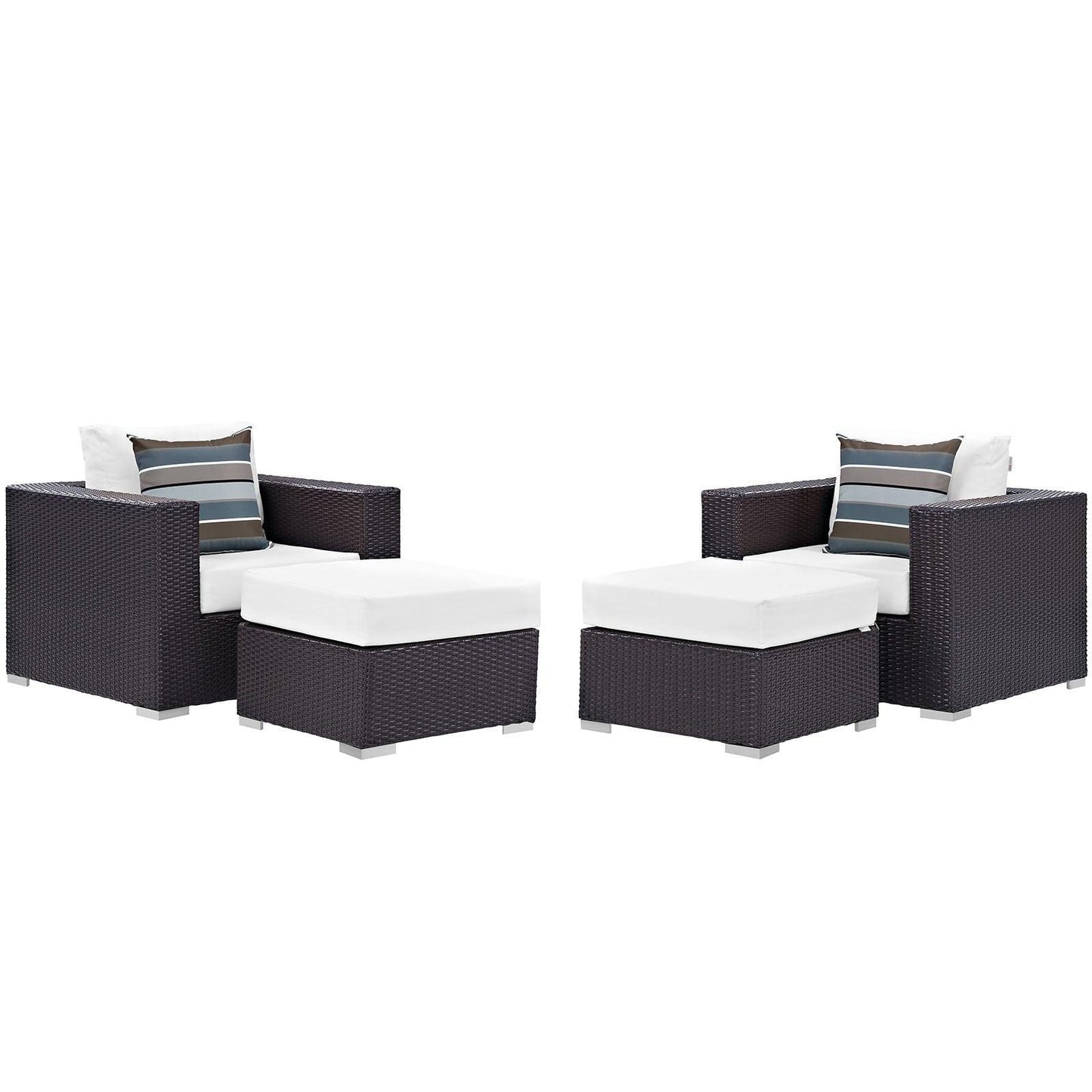Modway Convene 4 Piece Outdoor Patio Sectional Set, EEI-2367 FredCo