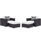 Modway Convene 4 Piece Outdoor Patio Sectional Set, EEI-2367 FredCo