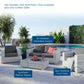 Modway Convene 4-Piece Outdoor Patio Set FredCo