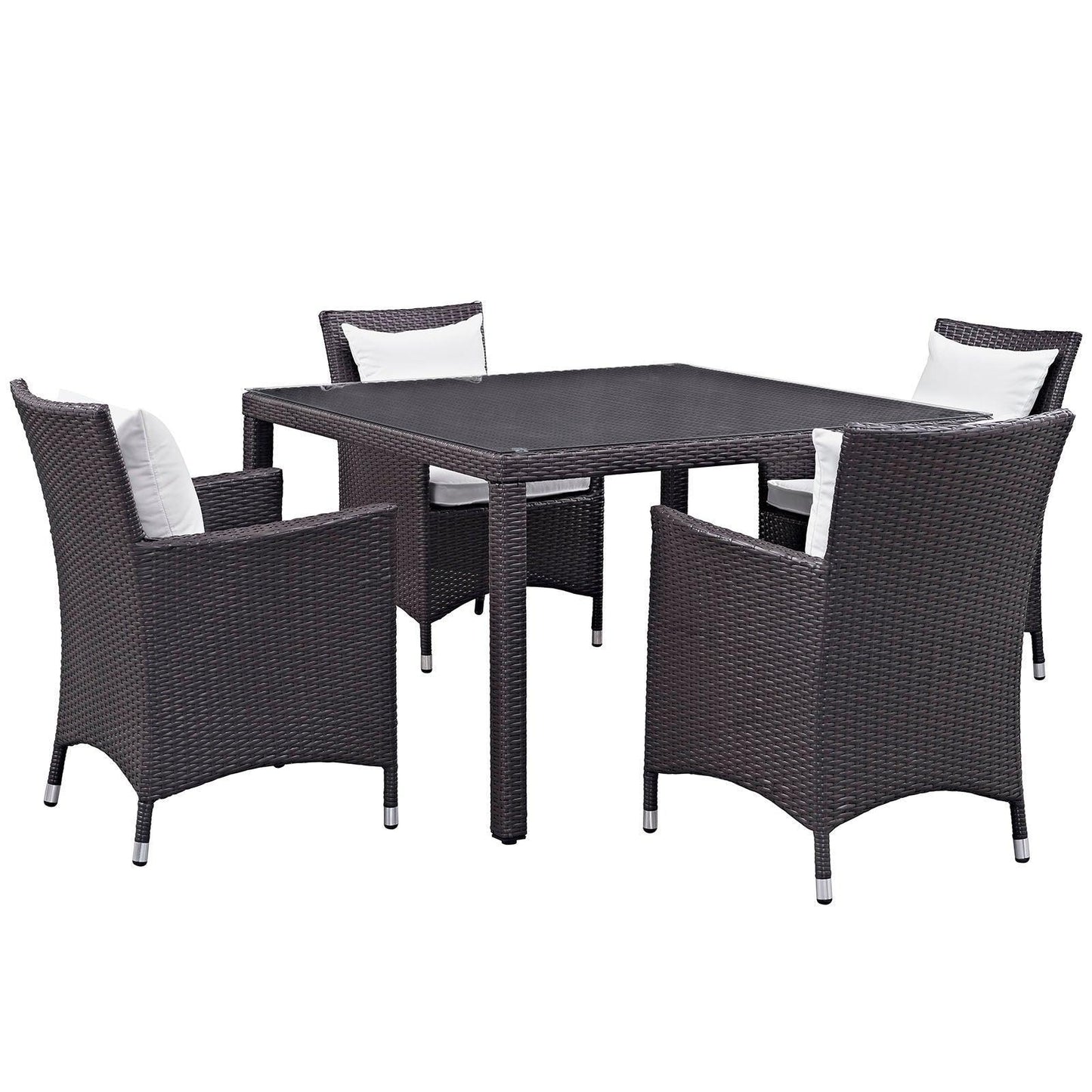 Modway Convene 5 Piece Outdoor Patio Dining Set FredCo