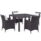 Modway Convene 5 Piece Outdoor Patio Dining Set FredCo