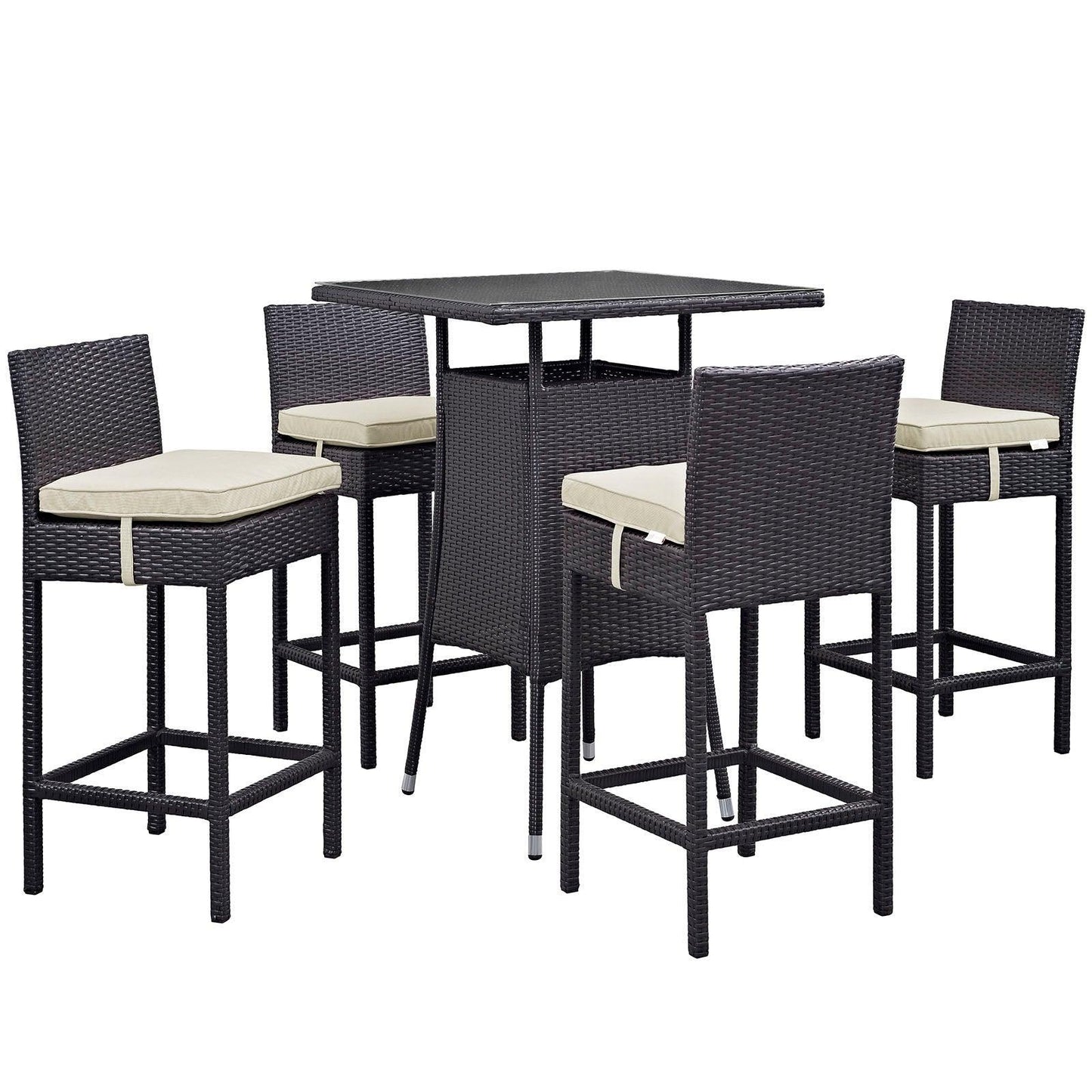 Modway Convene 5 Piece Outdoor Patio Pub Set, EEI-1963 FredCo