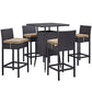 Modway Convene 5 Piece Outdoor Patio Pub Set, EEI-1963 FredCo