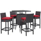Modway Convene 5 Piece Outdoor Patio Pub Set, EEI-1963 FredCo