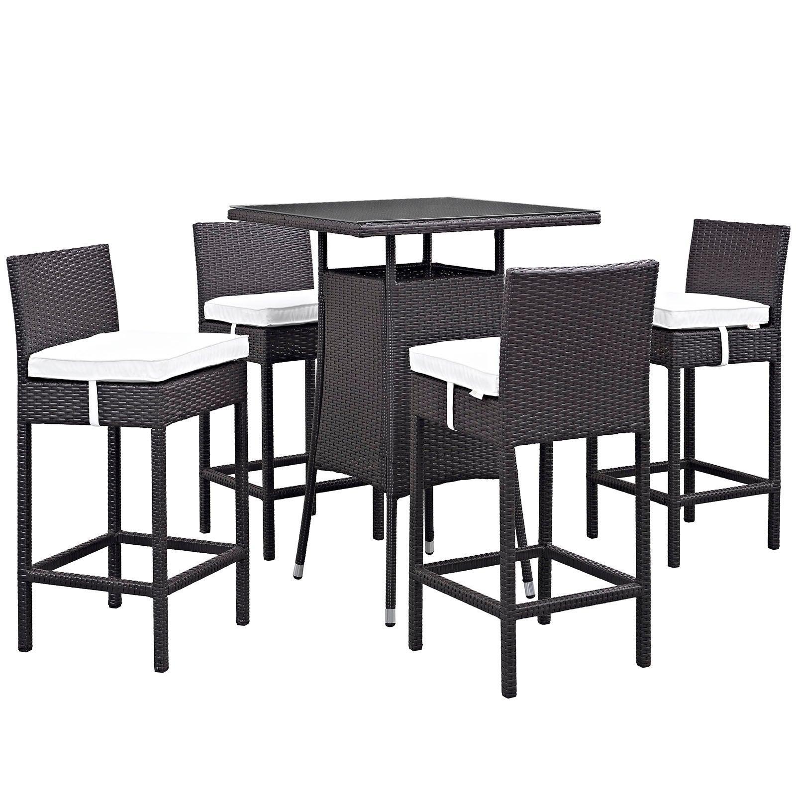 Modway Convene 5 Piece Outdoor Patio Pub Set, EEI-1963 FredCo