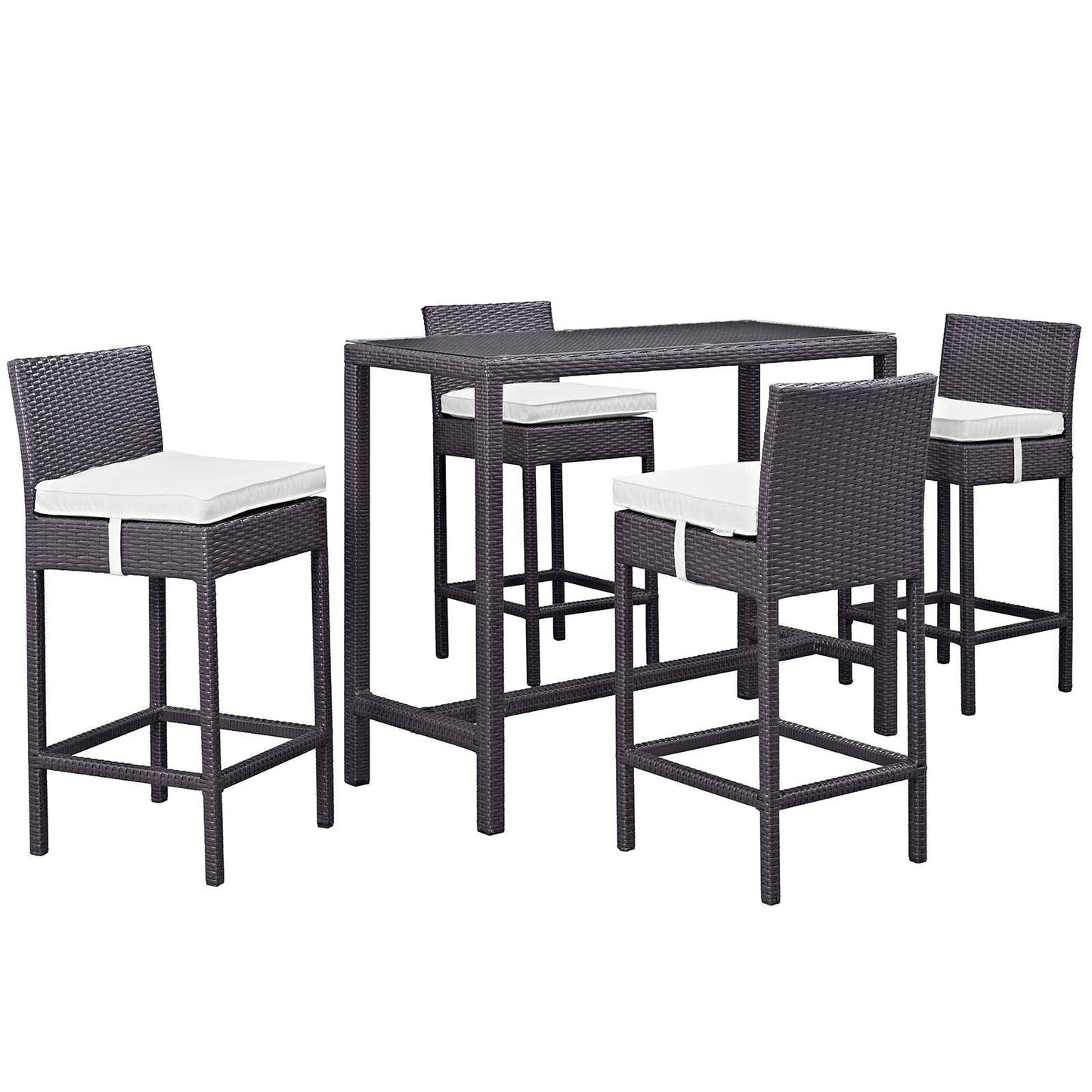 Modway Convene 5 Piece Outdoor Patio Pub Set, EEI-1964 FredCo