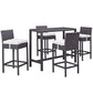Modway Convene 5 Piece Outdoor Patio Pub Set, EEI-1964 FredCo