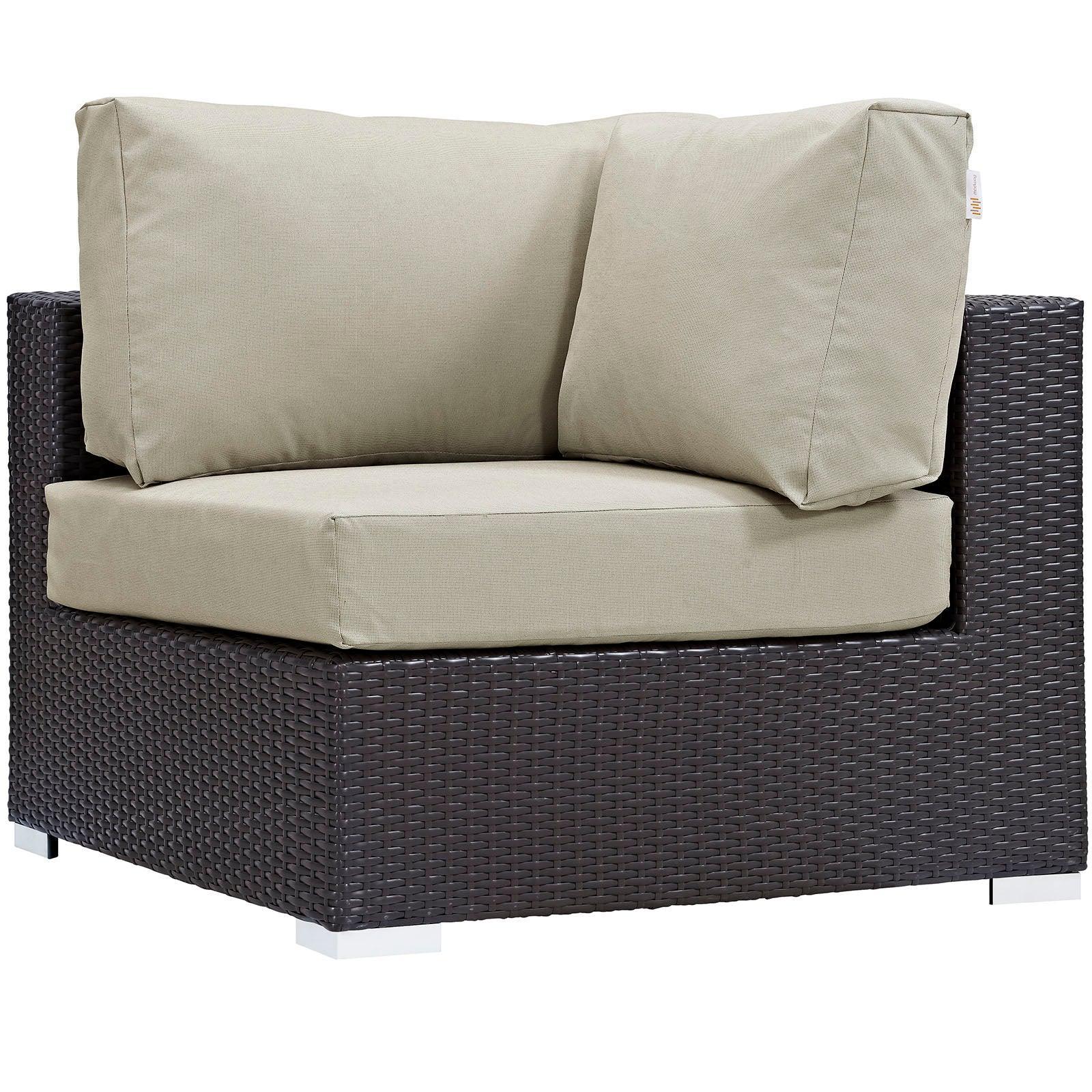 Modway Convene 5 Piece Outdoor Patio Sectional Set, EEI-2163 FredCo