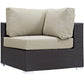 Modway Convene 5 Piece Outdoor Patio Sectional Set, EEI-2163 FredCo