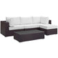 Modway Convene 5 Piece Outdoor Patio Sectional Set, EEI-2172 FredCo