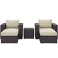 Modway Convene 5 Piece Outdoor Patio Sectional Set, EEI-2201 FredCo