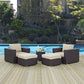 Modway Convene 5 Piece Outdoor Patio Sectional Set, EEI-2201 FredCo