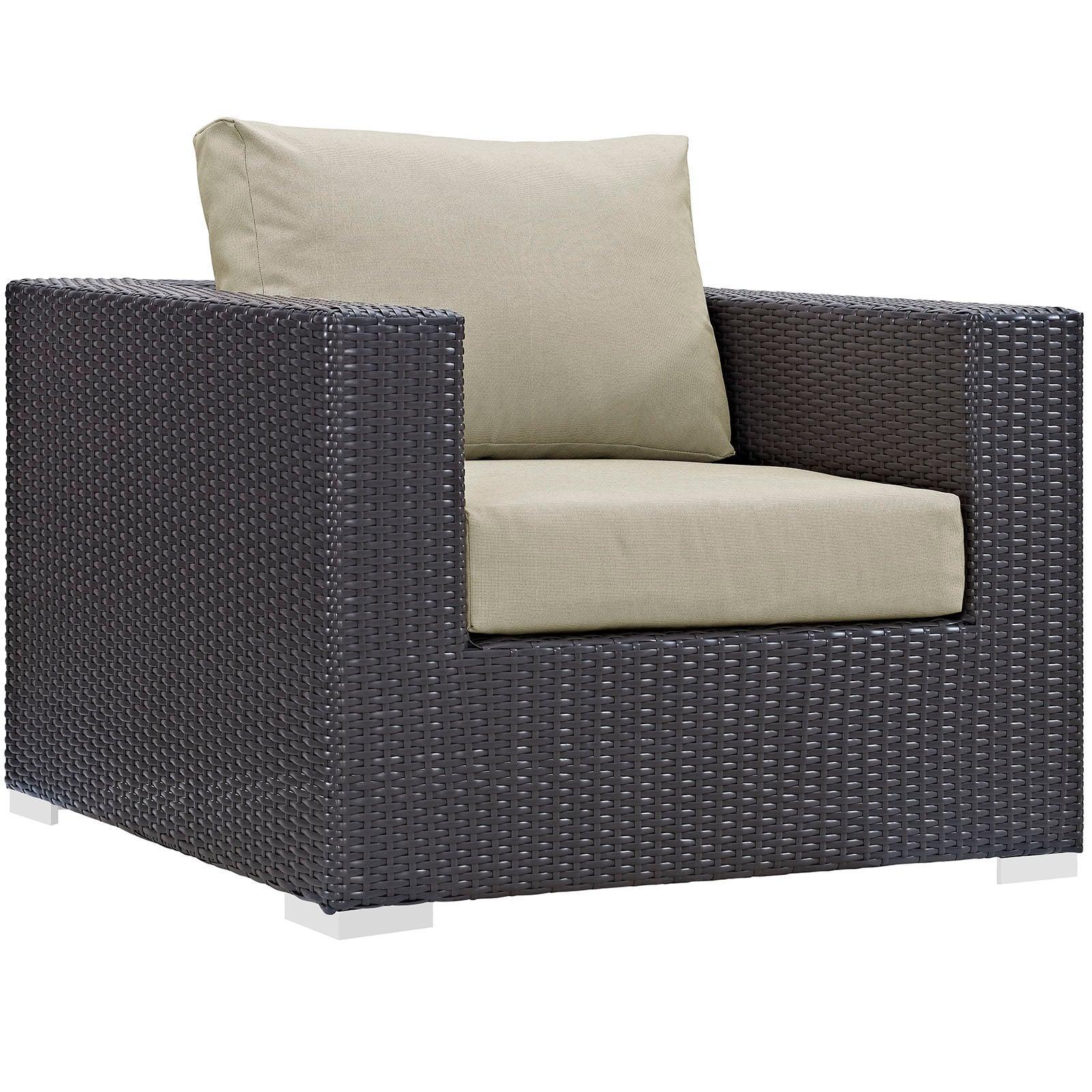 Modway Convene 5 Piece Outdoor Patio Sectional Set, EEI-2201 FredCo