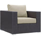 Modway Convene 5 Piece Outdoor Patio Sectional Set, EEI-2201 FredCo