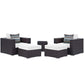 Modway Convene 5 Piece Outdoor Patio Sectional Set, EEI-2366 FredCo